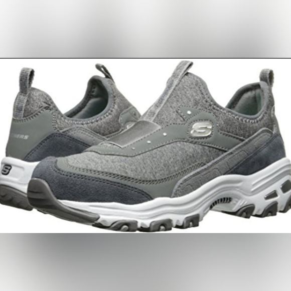 SKECHERS D'LITES MODERN FRONT SLIP ON SNEAKER SHOES SIZE 9 - Picture 1 of 16